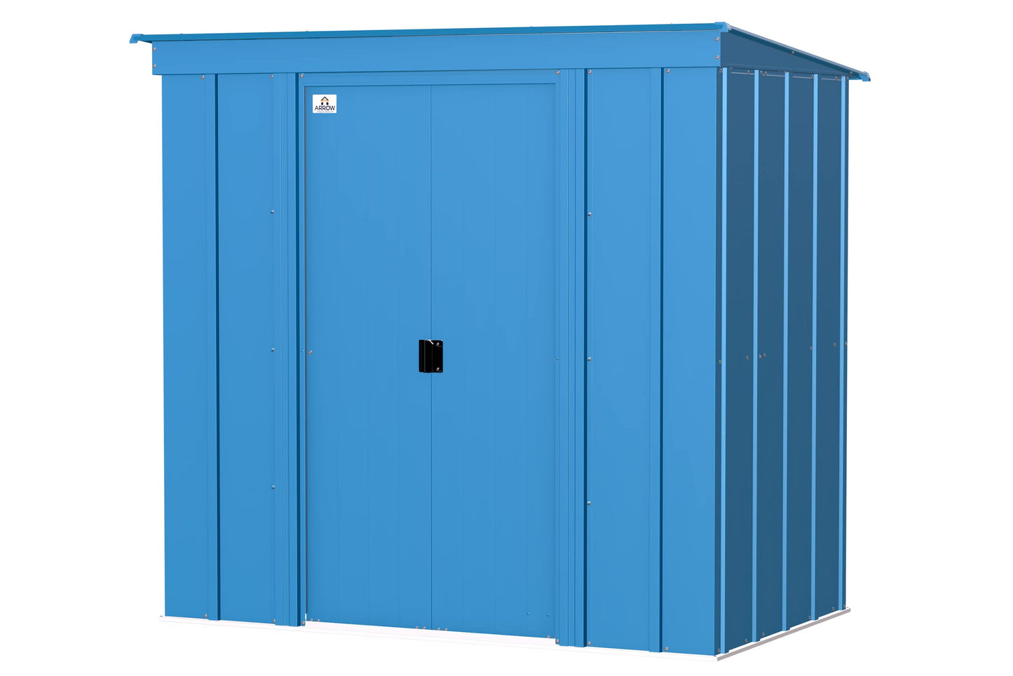 Arrow Shed Classic 6' x 4' Outdoor Padlockable Steel Storage Shed Building Blue Grey 6' x 4'