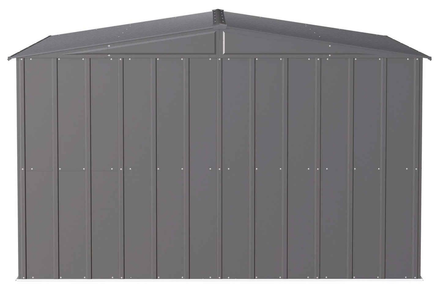 Arrow Shed Classic 10' x 12' Hangar de rangement extérieur cadenassable en acier, charbon de bois 10' x 12'