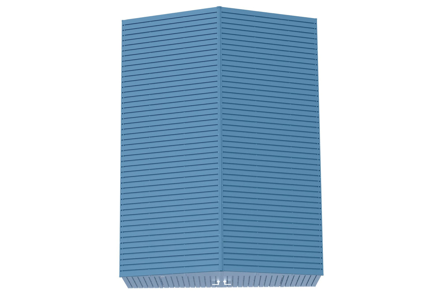 Arrow Shed Elite Hangar de rangement extérieur en acier avec toit à pignon verrouillable, 12' x 16', bleu gris
