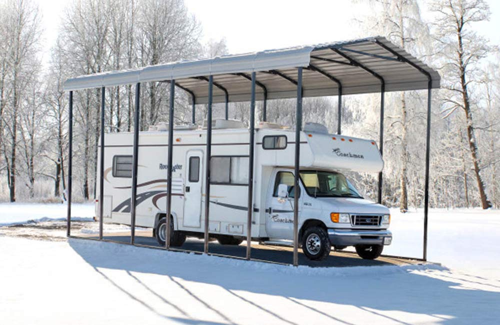 Arrow Carport, 14 ft. x 29 ft. x 14 ft. Eggshell 14' x 29' x 14'