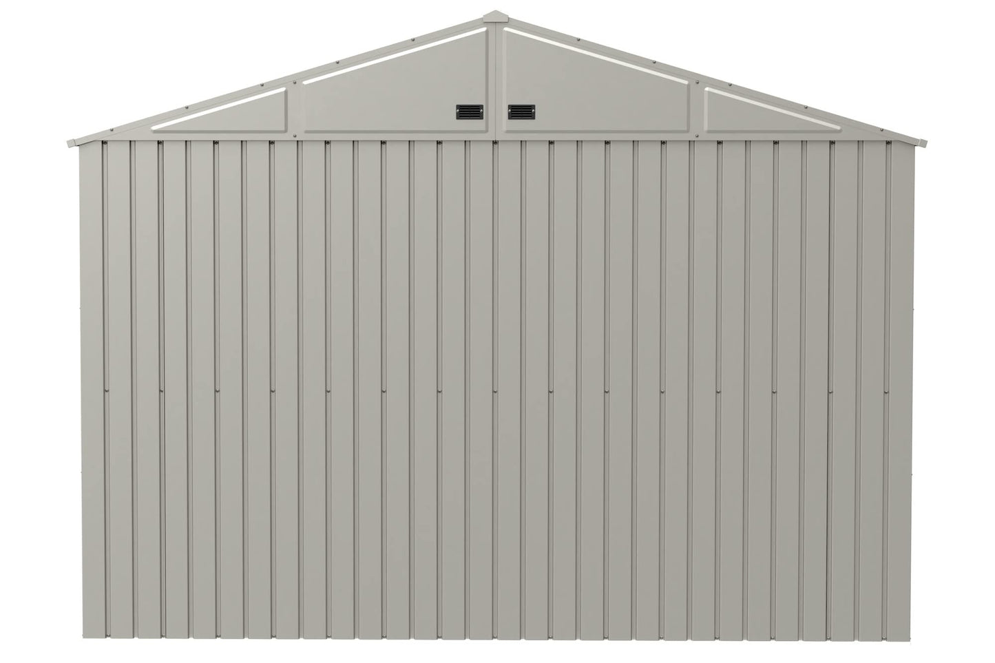 Arrow Shed Elite Abri de rangement extérieur verrouillable en acier avec toit à pignon de 3 m x 3 m, gris froid