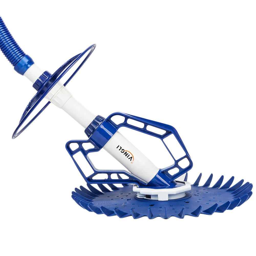 VINGLI Pool Vacuum Above Ground Indoor Outdoor Automatic Swimming Pool Cleaner Sweep Crawler Sweeper