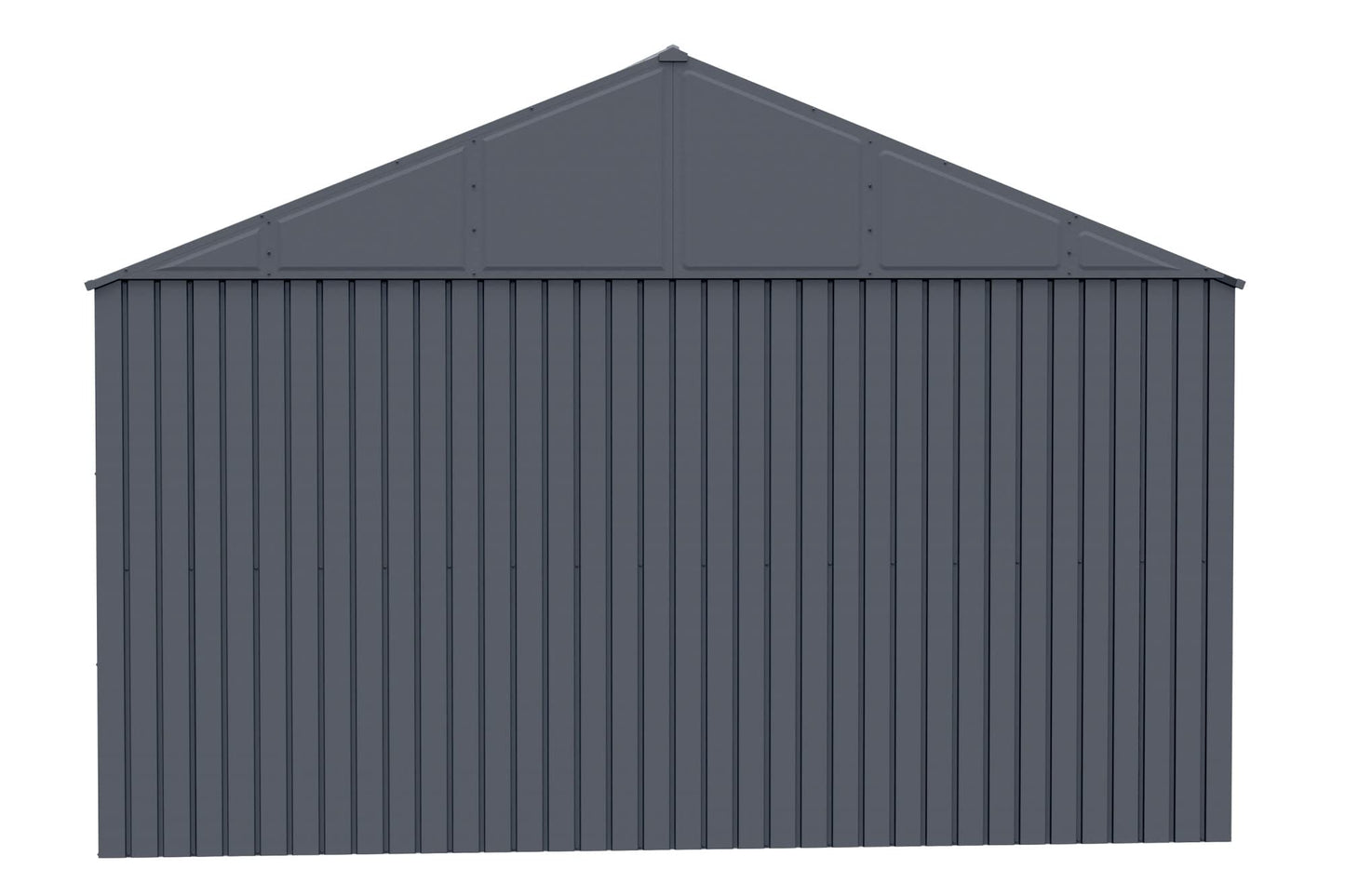 Arrow Shed Elite Hangar de rangement extérieur en acier avec toit à pignon verrouillable, 12' x 16', Anthracite