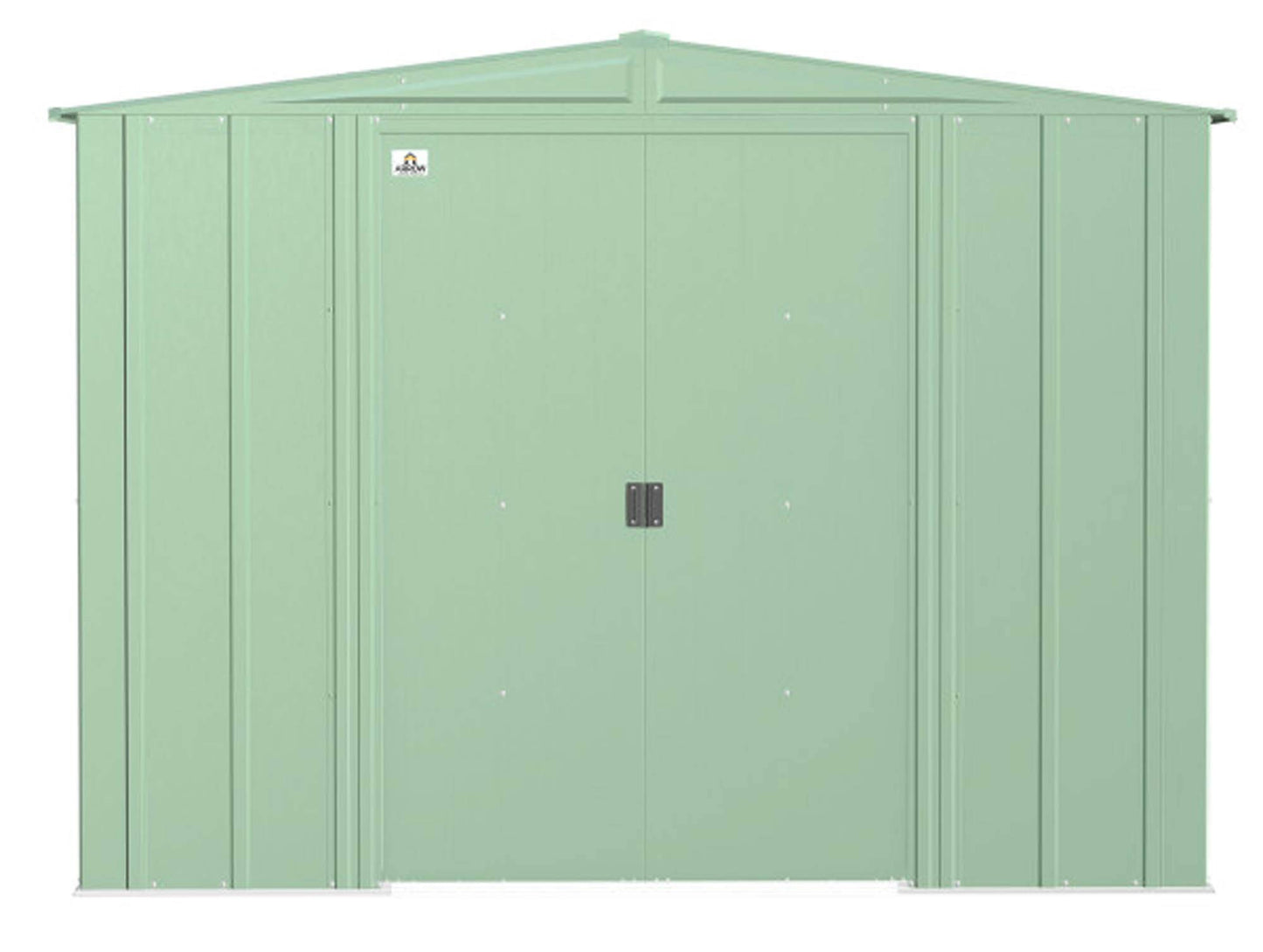Arrow Shed Classic 8' x 6' Outdoor Padlockable Steel Storage Shed Building, Sage Green