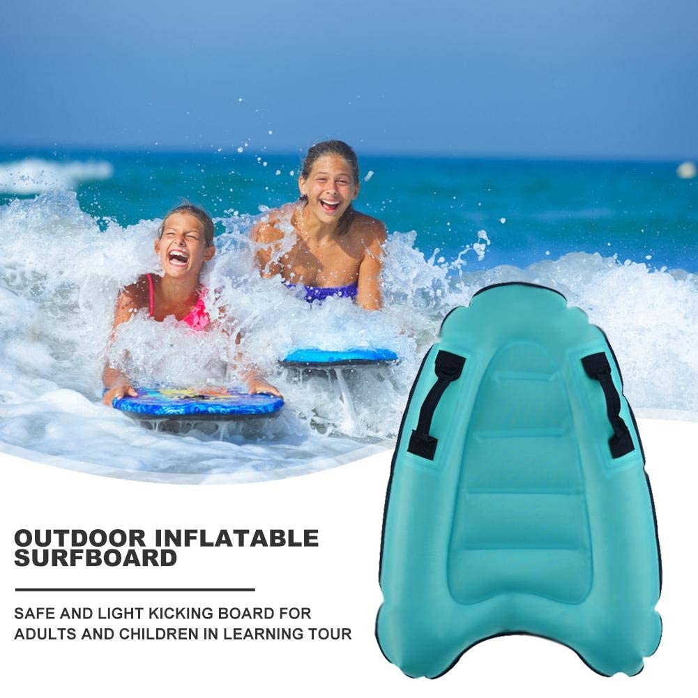 Inflatable Body Surfing Float Board Surf Rider for Slip and Slides Pool Water Game Portable Dual Buggie Board Wave Bodyboard Water Beach Fun Toy Double-Color Design for Kids and Adult 3020Inch Colorful