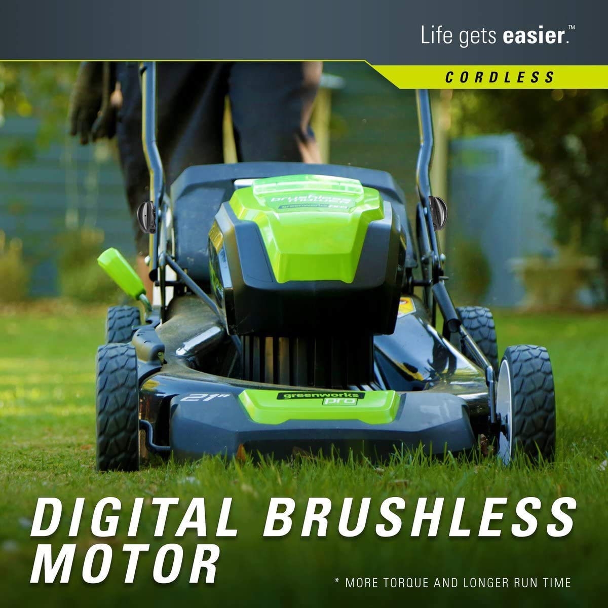 Greenworks Pro 80 V Tondeuse à gazon poussée 21 pouces 80 V, outil uniquement Tondeuse 21" (outil uniquement)