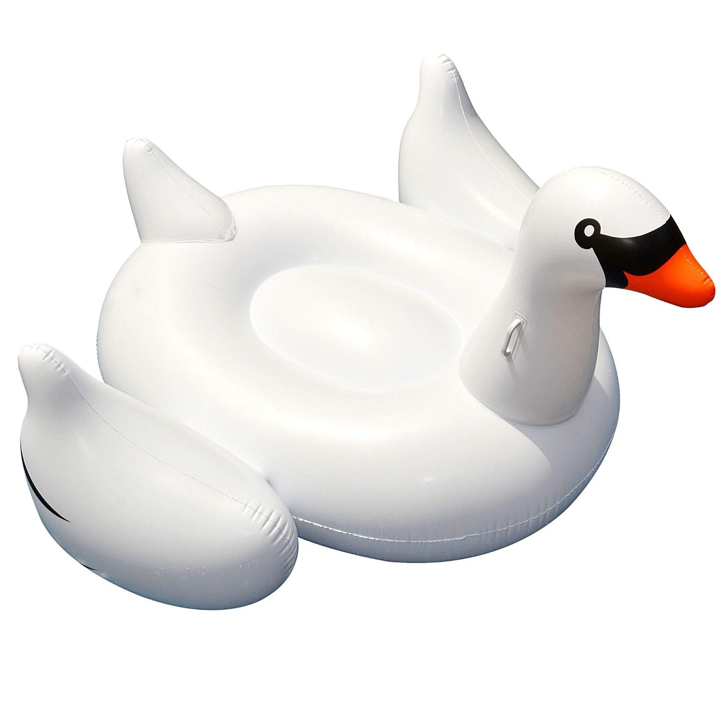 SWIMLINE Original Giant Ride On Inflatable Pool Float Lounge Series | Floaties W/Stable Legs Wings Large Rideable Blow Up Summer Beach Swimming Party Big Raft Tube Decoration Tan Toys for Kids Adults Swan Original