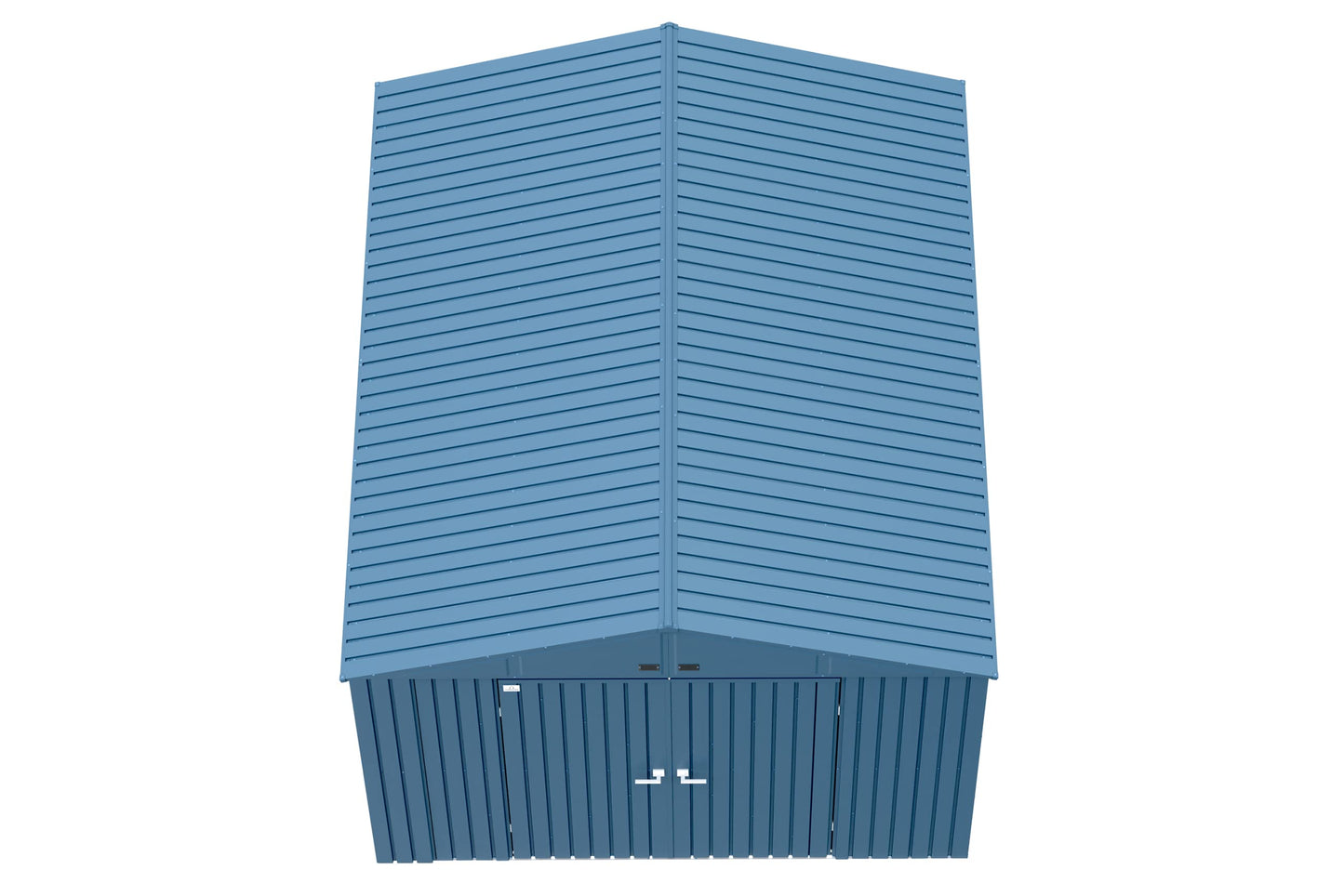Arrow Shed Elite 10' x 12' Outdoor Lockable Gable Roof Steel Storage Shed Building, Blue Grey