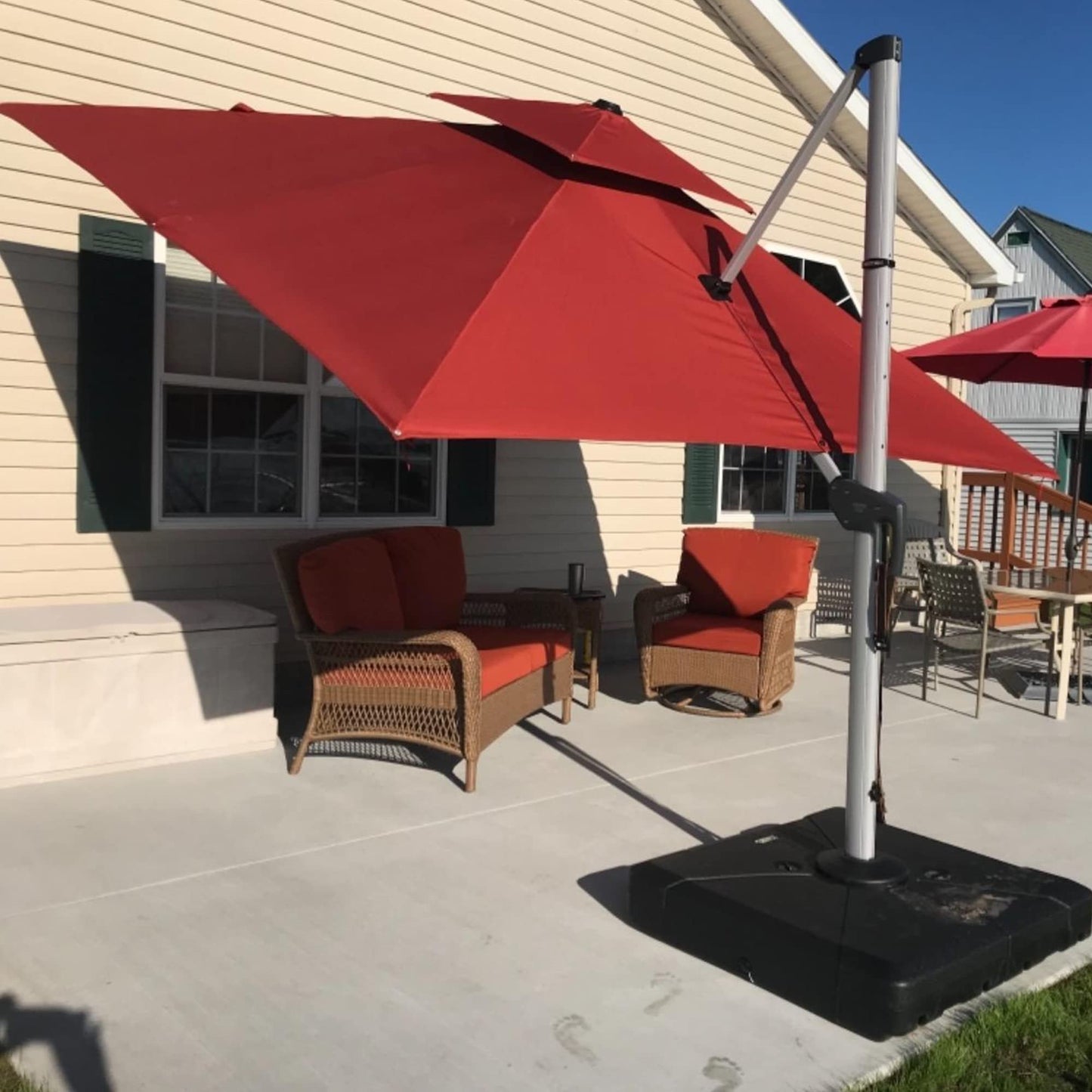 Deluxe Square Patio Umbrella 11ft Terra