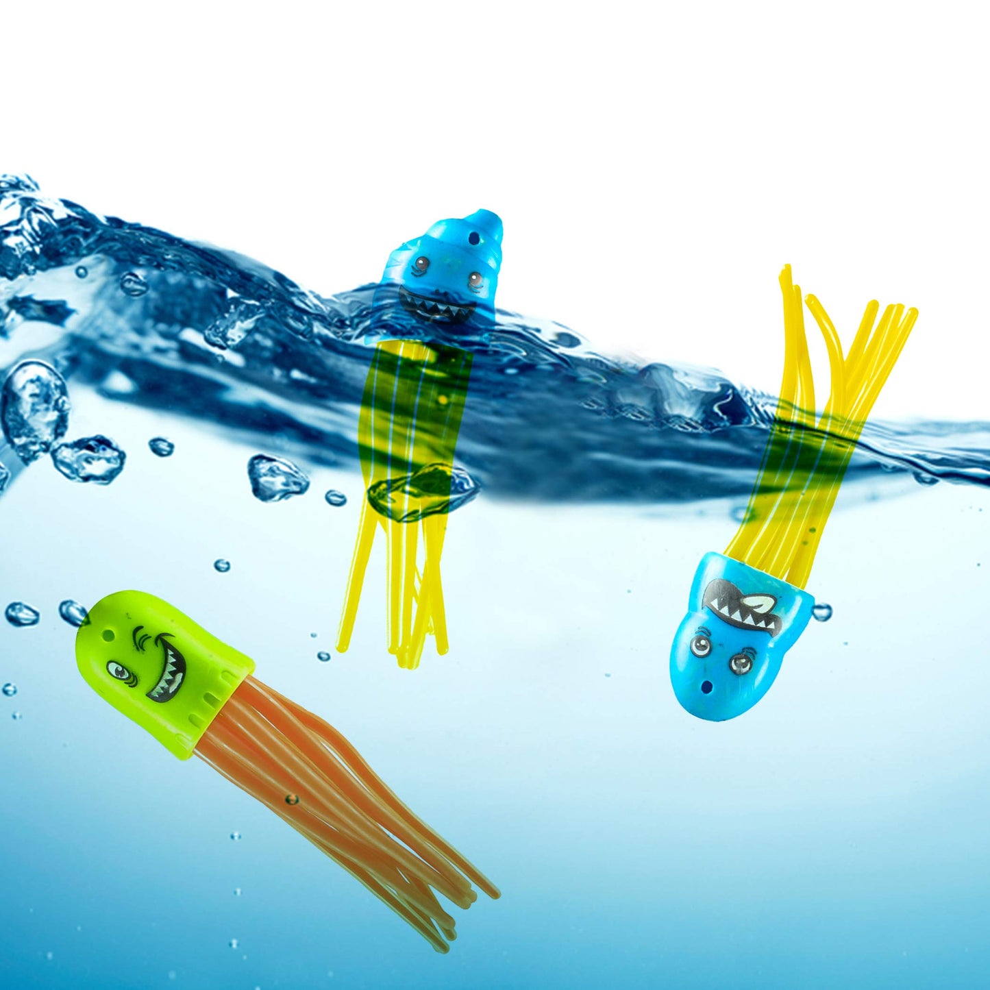 PREXTEX 15 Pack Pool Diving Toy Set with Carrying Bag for Kids Summer Fun - Sinking Diving Toys for Underwater Pool Swimming