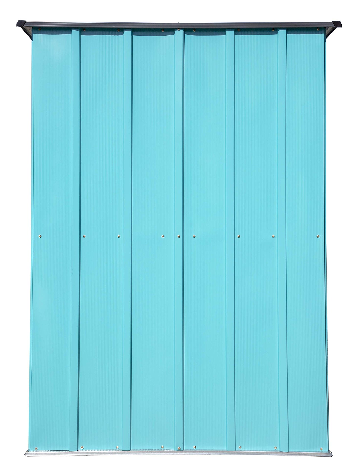 Spacemaker Kit d'extérieur compact en métal pour cour, terrasse et abri de jardin 4' x 3', bleu sarcelle et anthracite