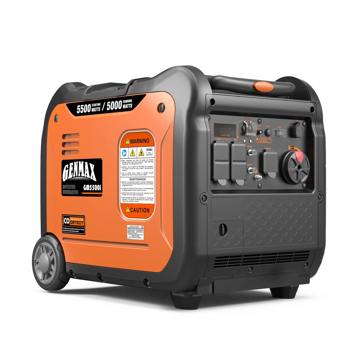 GENMAX GM5500i 500W Ultra-Quiet Gas Engine Portable Inverter Generator - EPA Compliant