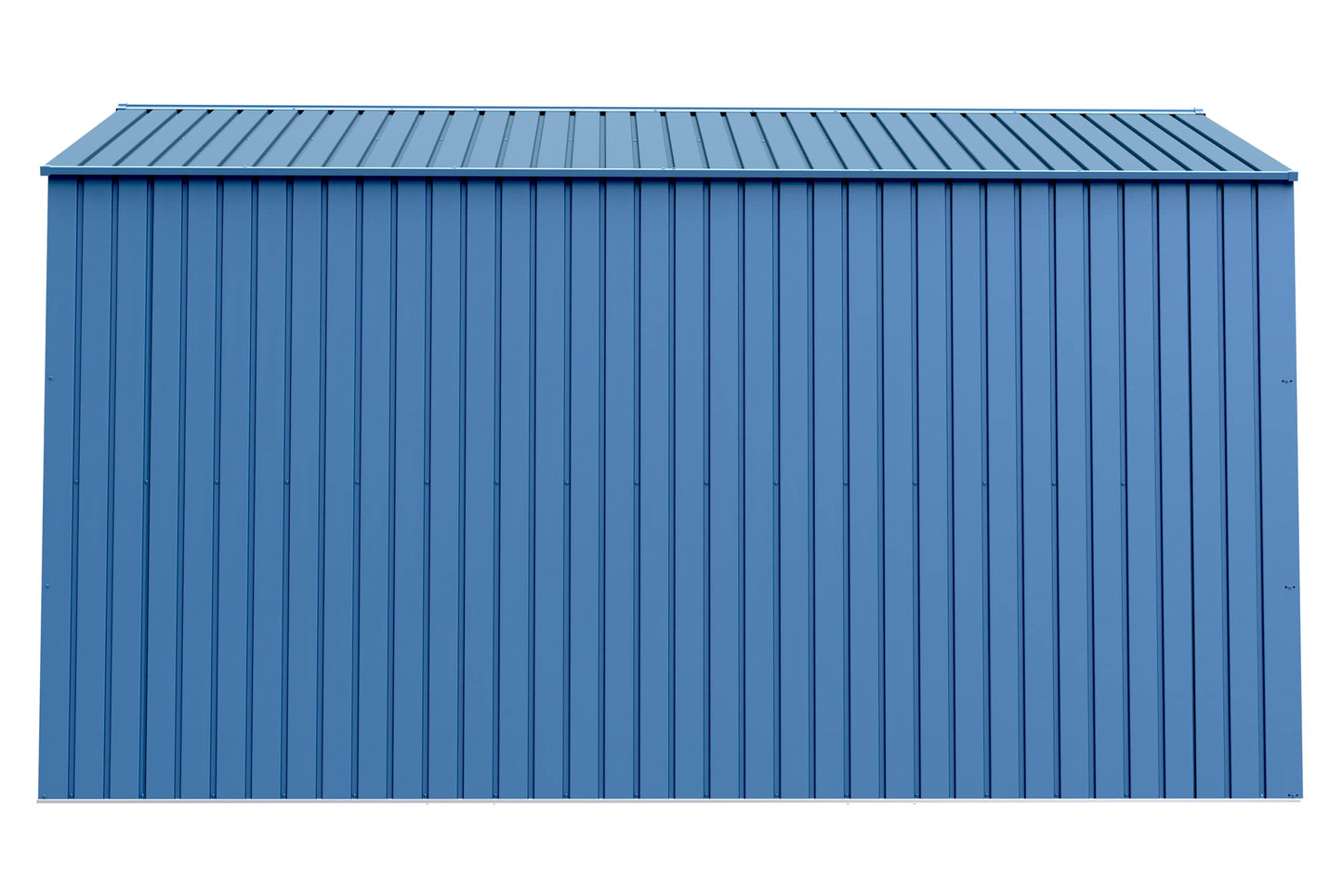 Arrow Shed Elite Hangar de rangement extérieur verrouillable en acier avec toit à pignon de 10' x 14', bleu gris