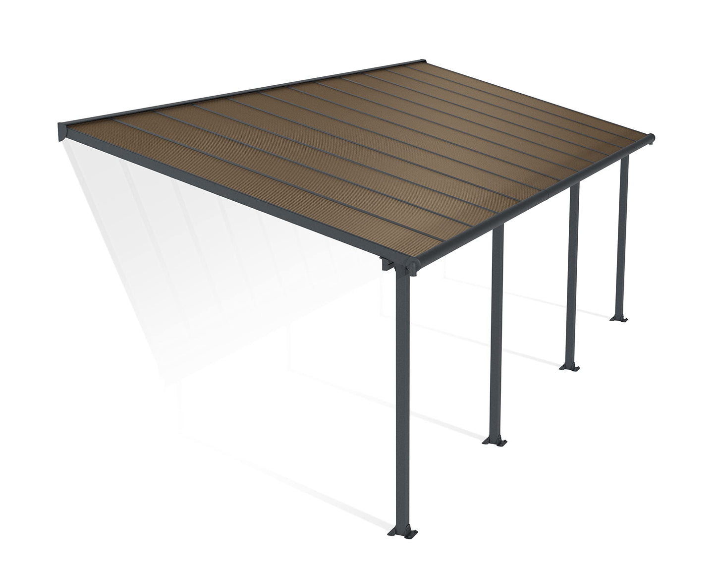 Palram - Canopia Olympia Patio Cover - 10' x 24' - Gray/Bronze 10β x 24β