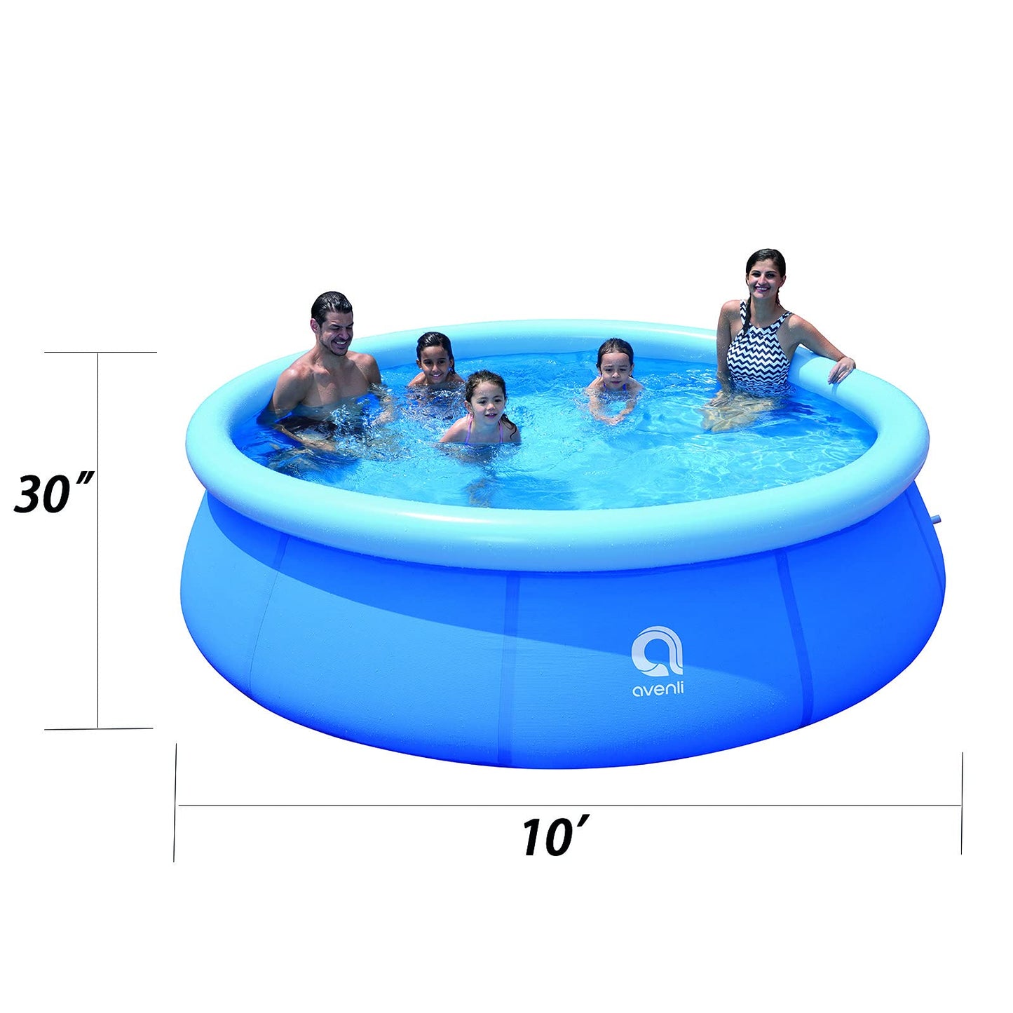 Inflatable Swimming Pool, Easy Set Above Ground Pool, 10' x 30"