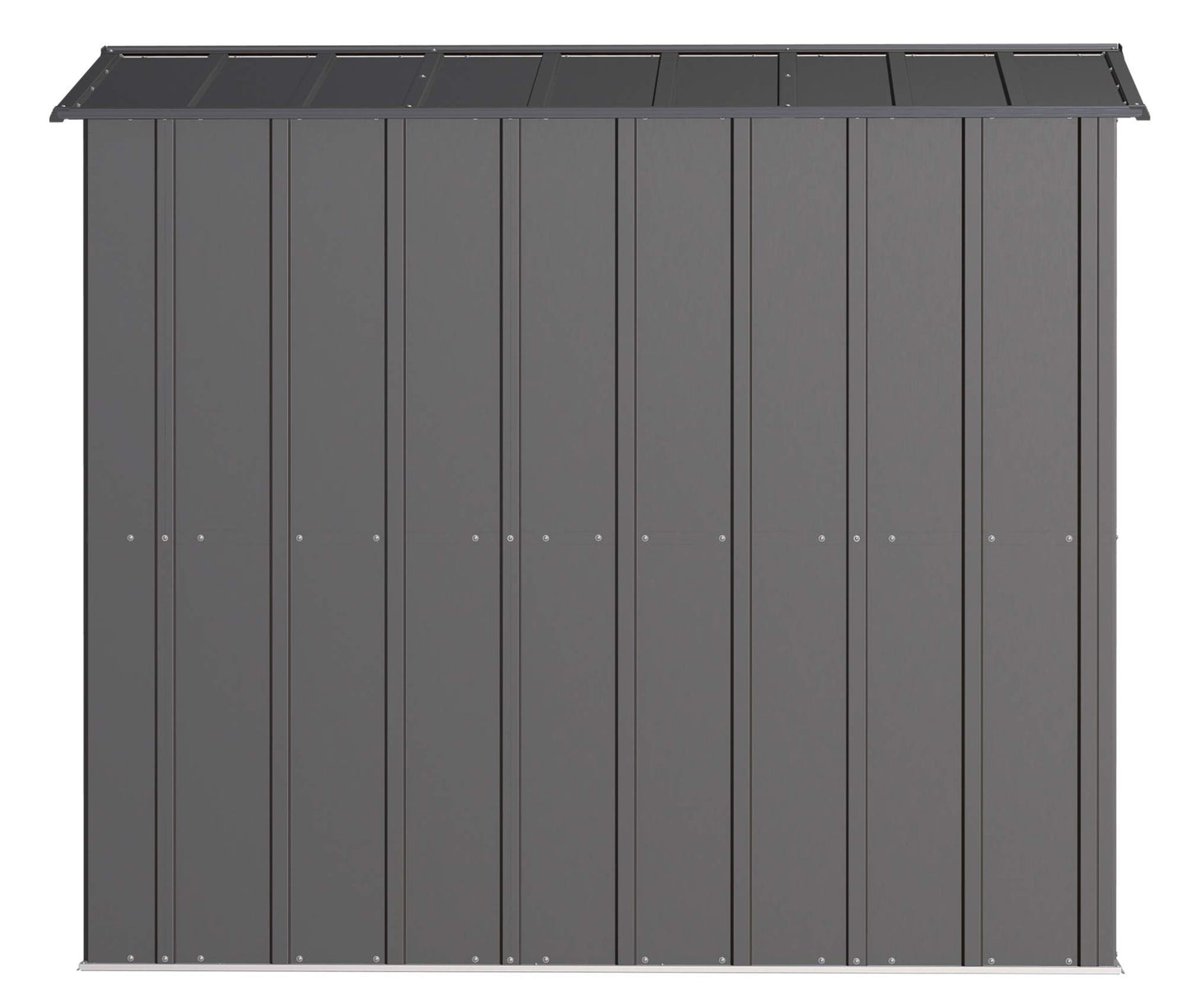 Arrow Shed Classic 6' x 7' Hangar de rangement extérieur cadenassable en acier Charbon de bois 6' x 7'