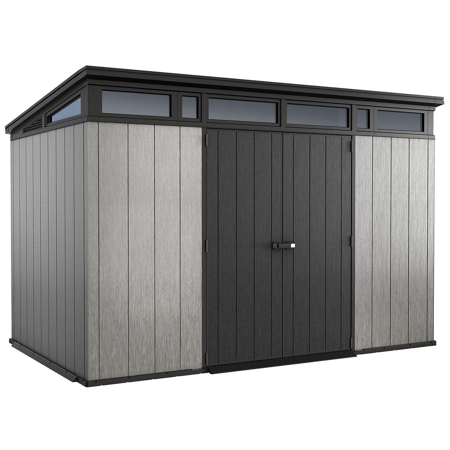 Abri de rangement personnalisable en acier allié Artisan, 11' x 7', gris