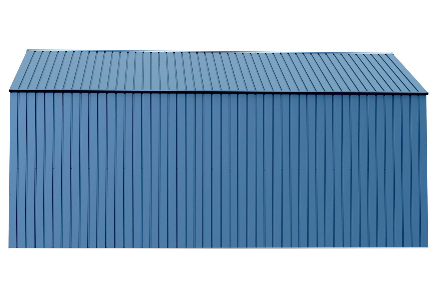 Arrow Shed Elite Hangar de rangement extérieur en acier avec toit à pignon verrouillable, 12' x 16', bleu gris