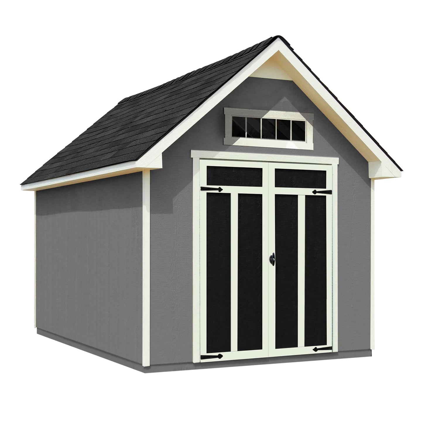 Handy Home Products Tribeca 10x12 Abri de rangement en bois à faire soi-même avec sol