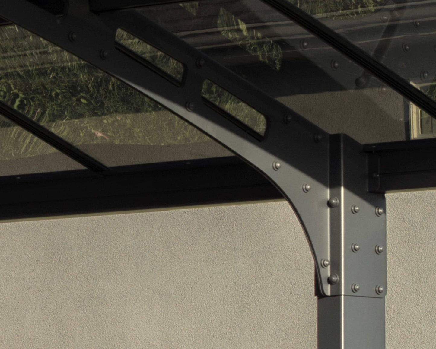 Palram - Abri d'auto Canopia Arizona Breeze 5000 - 10' x 16' x 9' - Gris/Bronze