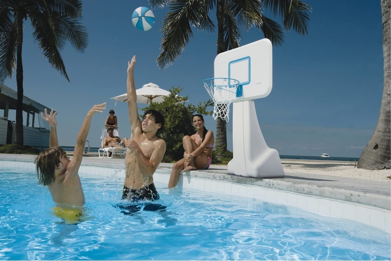 DUNNRITE Products Midsize Water Basketballs - Choose Between Three Colors, for Swimming Pool Basketball Hoops and Swimming Pool Games Blue PoolSport (7.75")