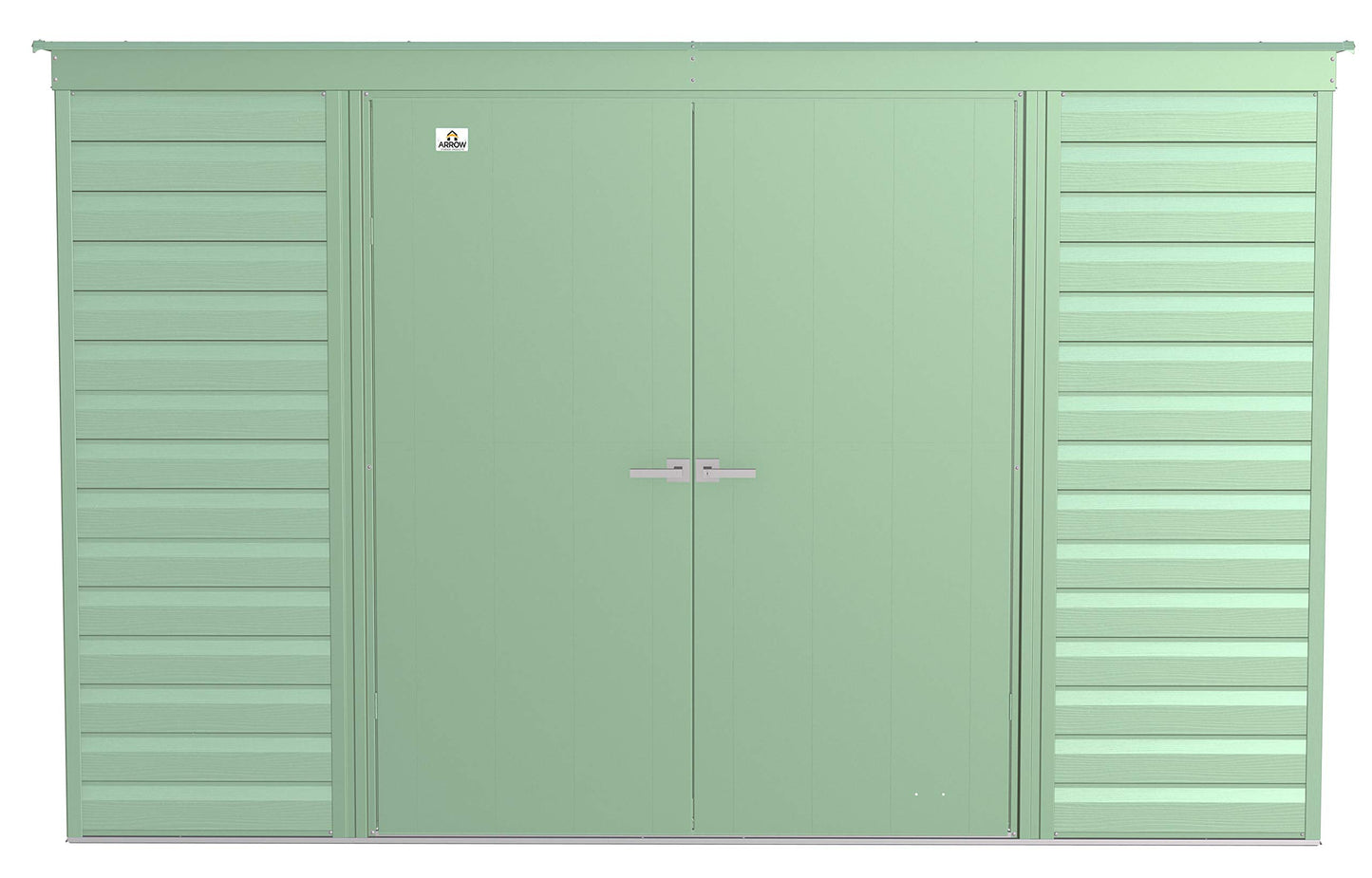 Arrow Shed Select Hangar de rangement extérieur verrouillable en acier, 10' x 4', vert sauge
