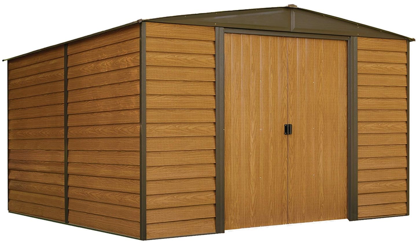 Arrow Shed WR1012 Woodridge EG Pieds en acier Hangar de rangement, 10 pi x 12 pi