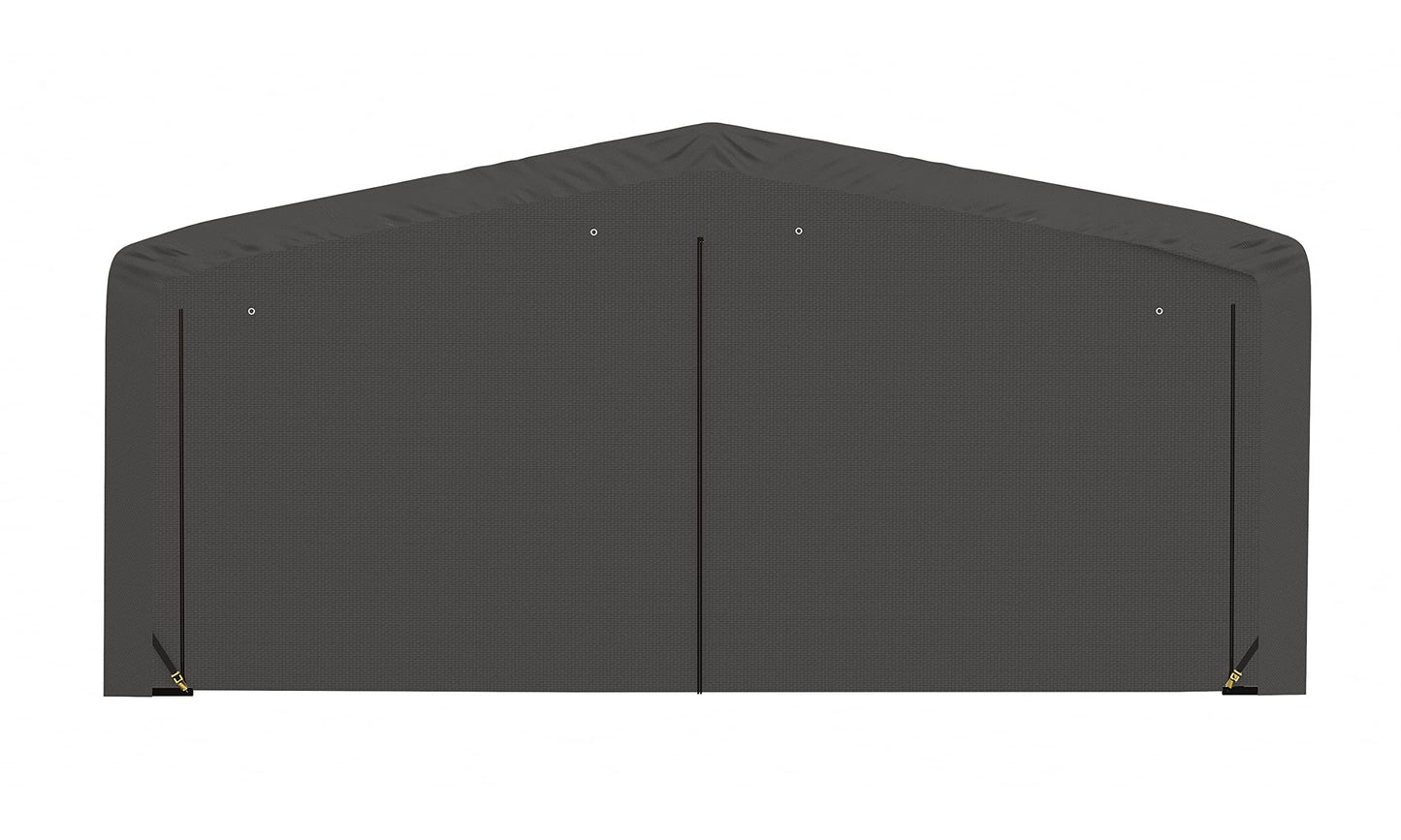 ShelterLogic ShelterTube Garage & Storage Shelter, 20' x 23' x 10' Heavy-Duty Steel Frame Wind and Snow-Load Rated Enclosure, Gray 20' x 23' x 10'