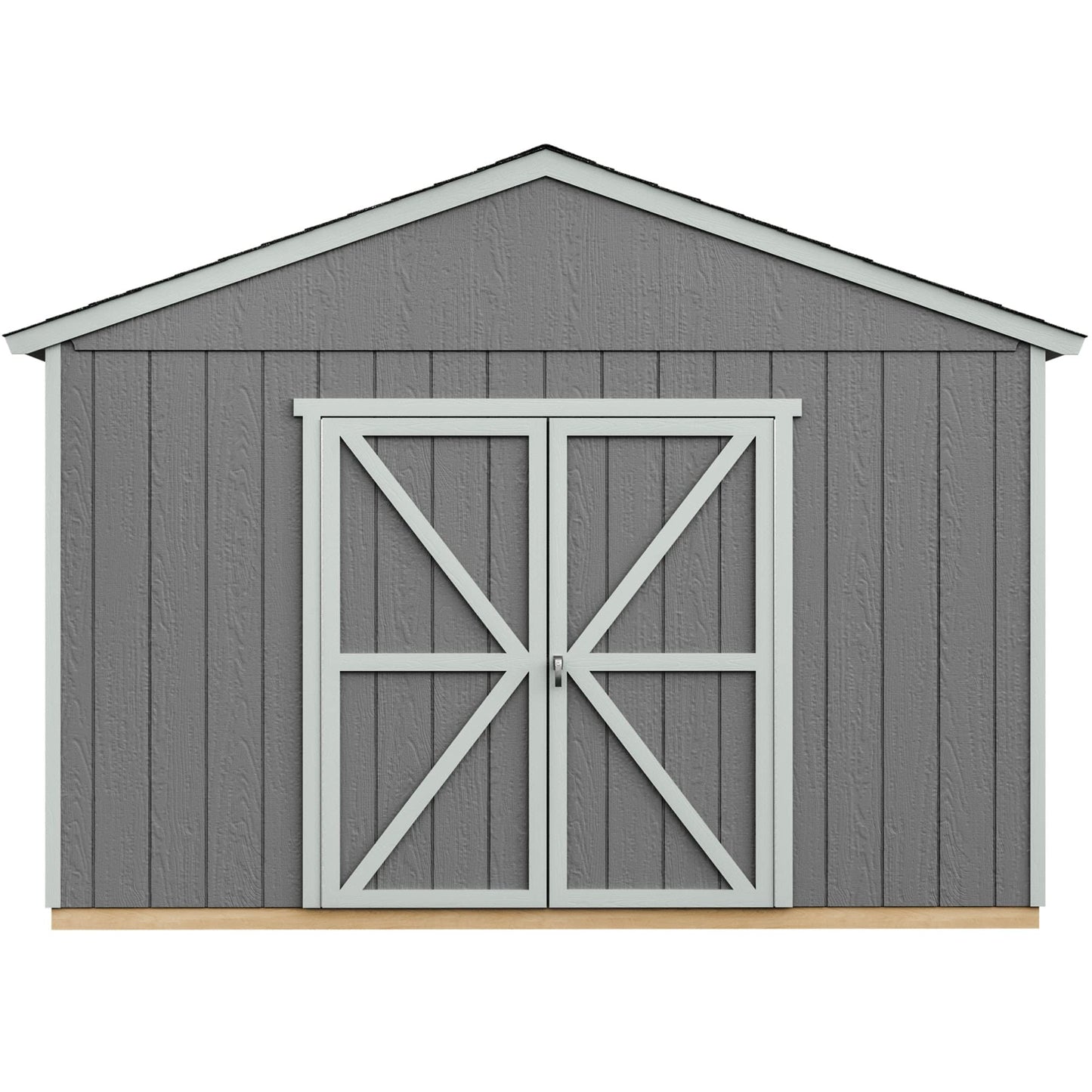 Handy Home Products Astoria Abri de rangement en bois à faire soi-même 12 x 12 cm Marron sans sol