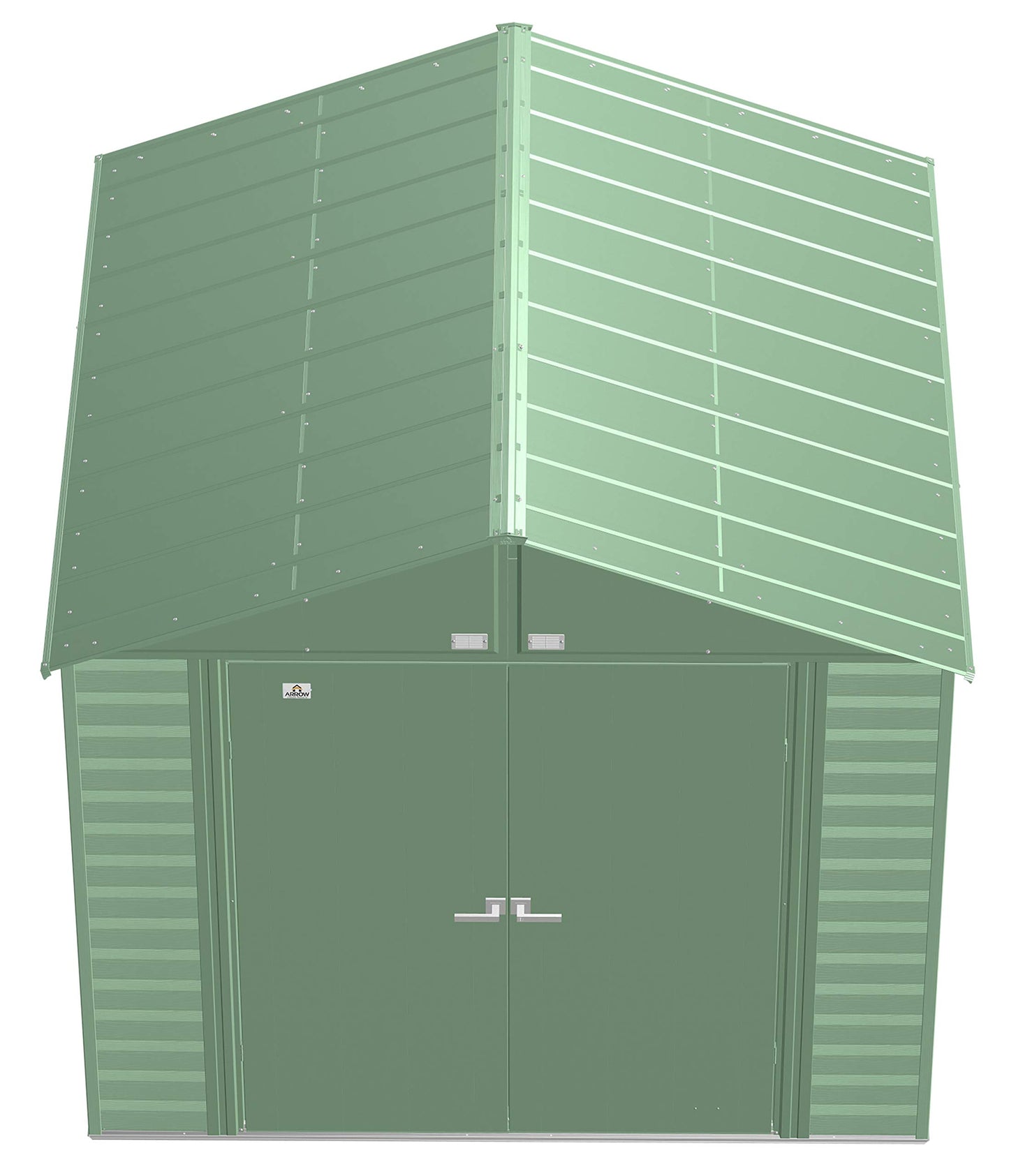 Arrow Shed Select 8' x 8' Outdoor Lockable Steel Storage Shed Building, Sage Green