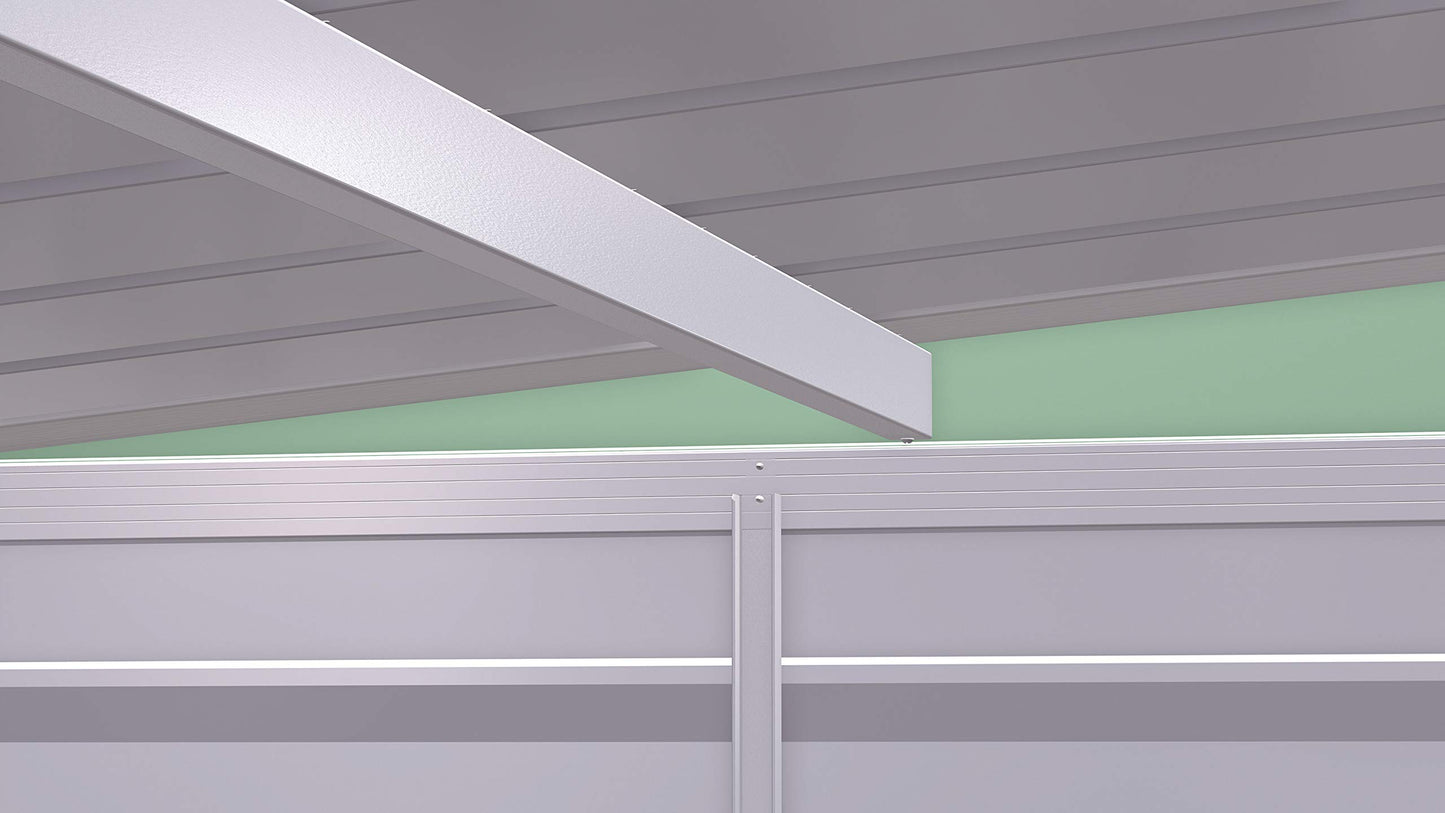 Arrow Shed Select Hangar de rangement extérieur verrouillable en acier, 10' x 4', vert sauge