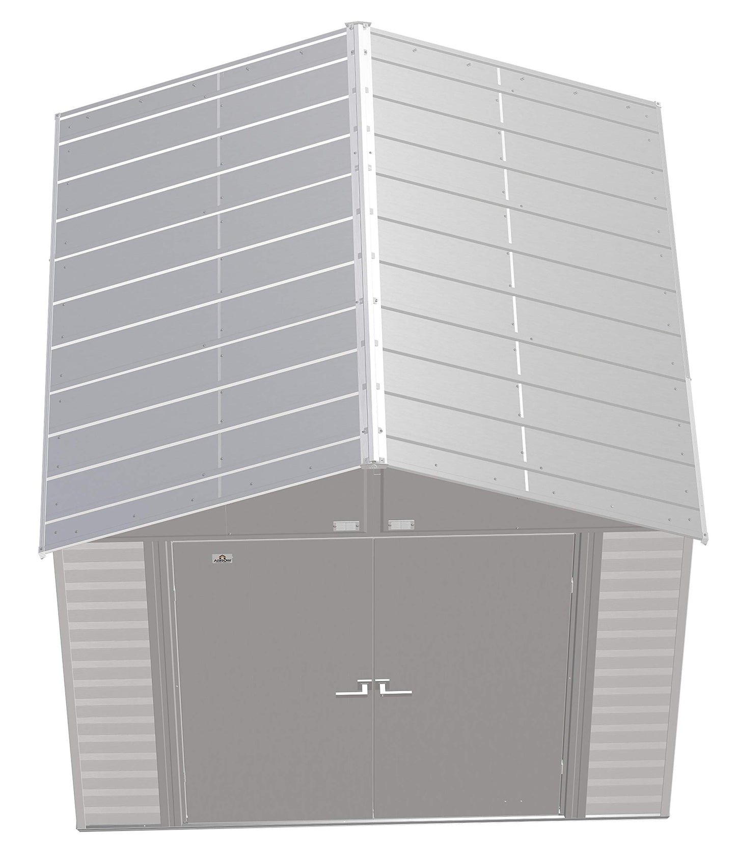 Arrow Shed Select Hangar de rangement extérieur verrouillable en acier, 8' x 8', gris flûte