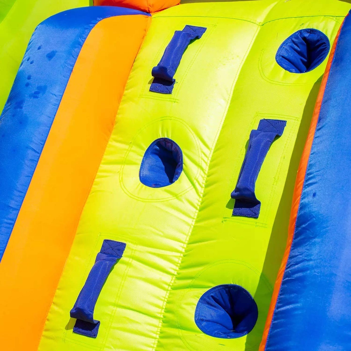 Corson Tools Splash and Slide Climb Inflatable Water Blob, Climbing Wall, and Pool Area | Outdoor Summer Fun for Kids & Families with Air Blower My First Waterslide