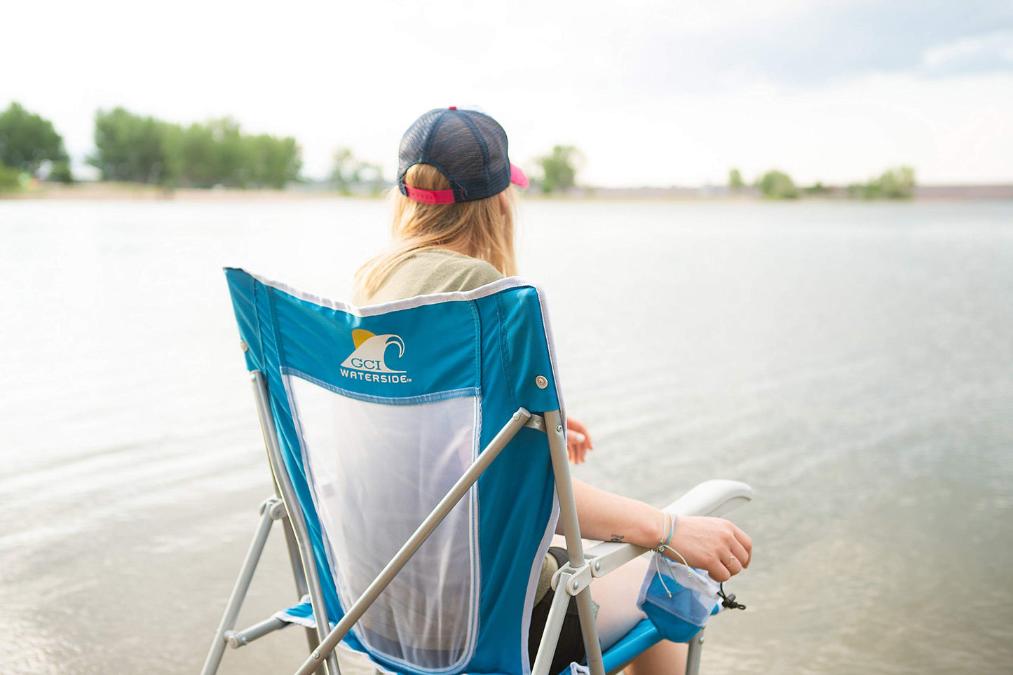 GCI Outdoor Waterside Captain's Folding Beach Chair