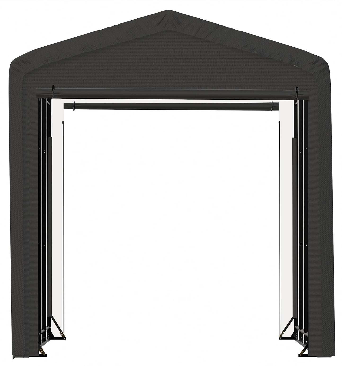 ShelterLogic ShelterTube Abri de garage et de rangement, 14' x 18' x 16', cadre en acier robuste, boîtier résistant au vent et à la neige, gris 14' x 18' x 16'