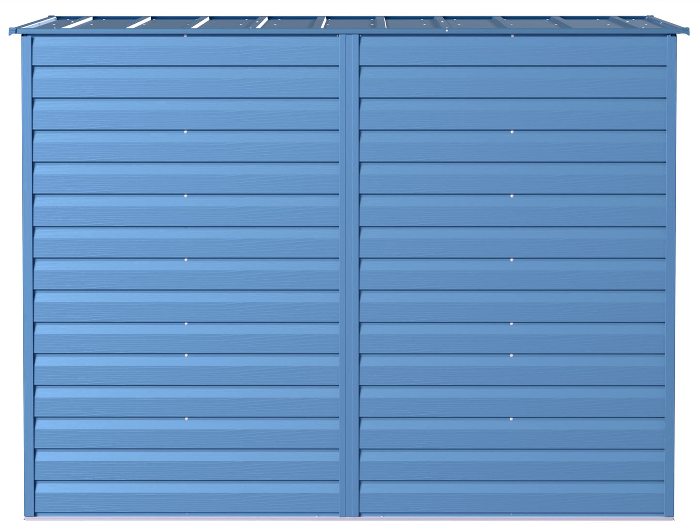 Arrow Shed Select 8' x 4' Outdoor Lockable Steel Storage Shed Building, Blue Grey