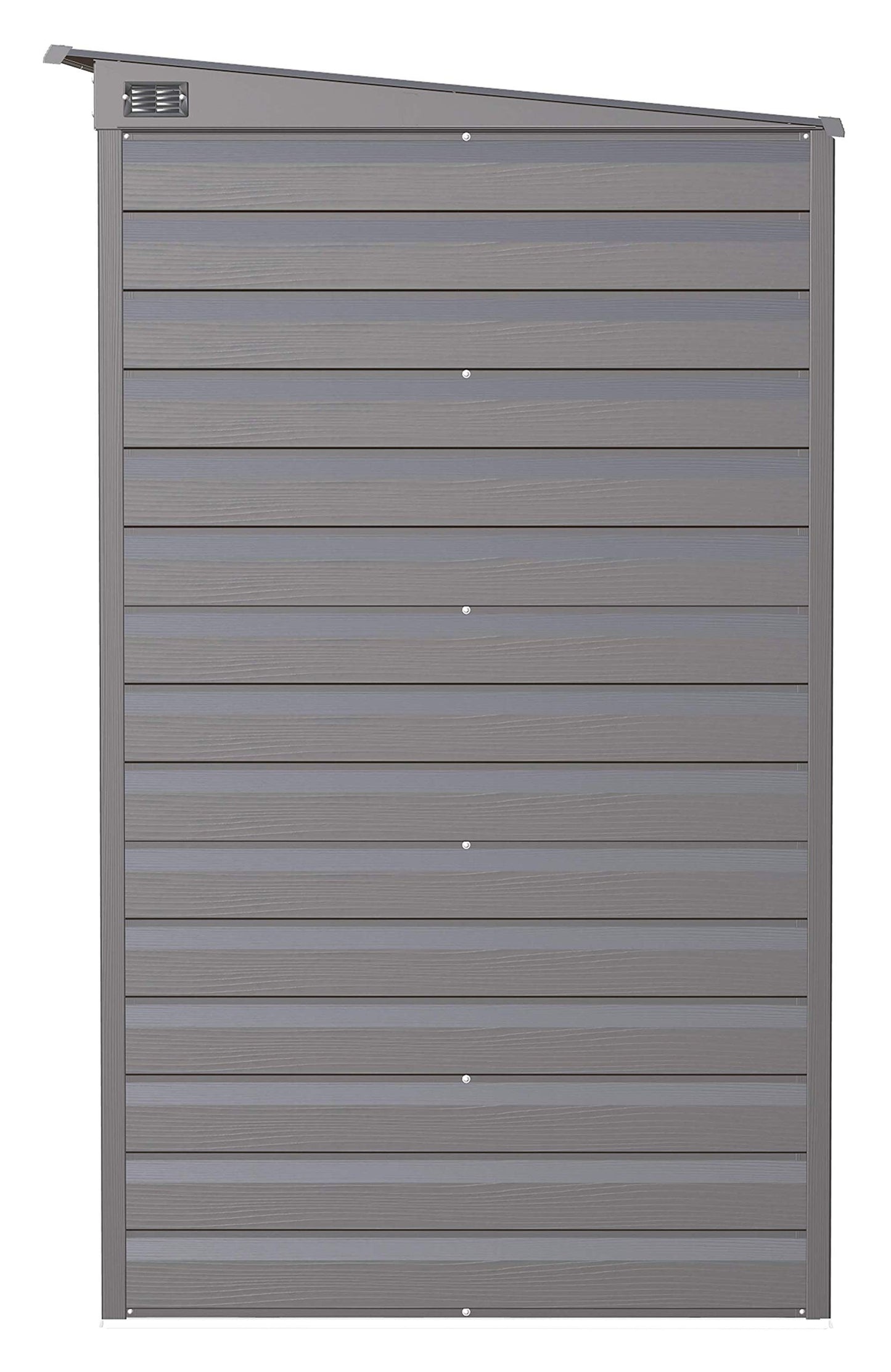 Arrow Shed Select 8' x 4' Outdoor Lockable Steel Storage Shed Building, Charcoal