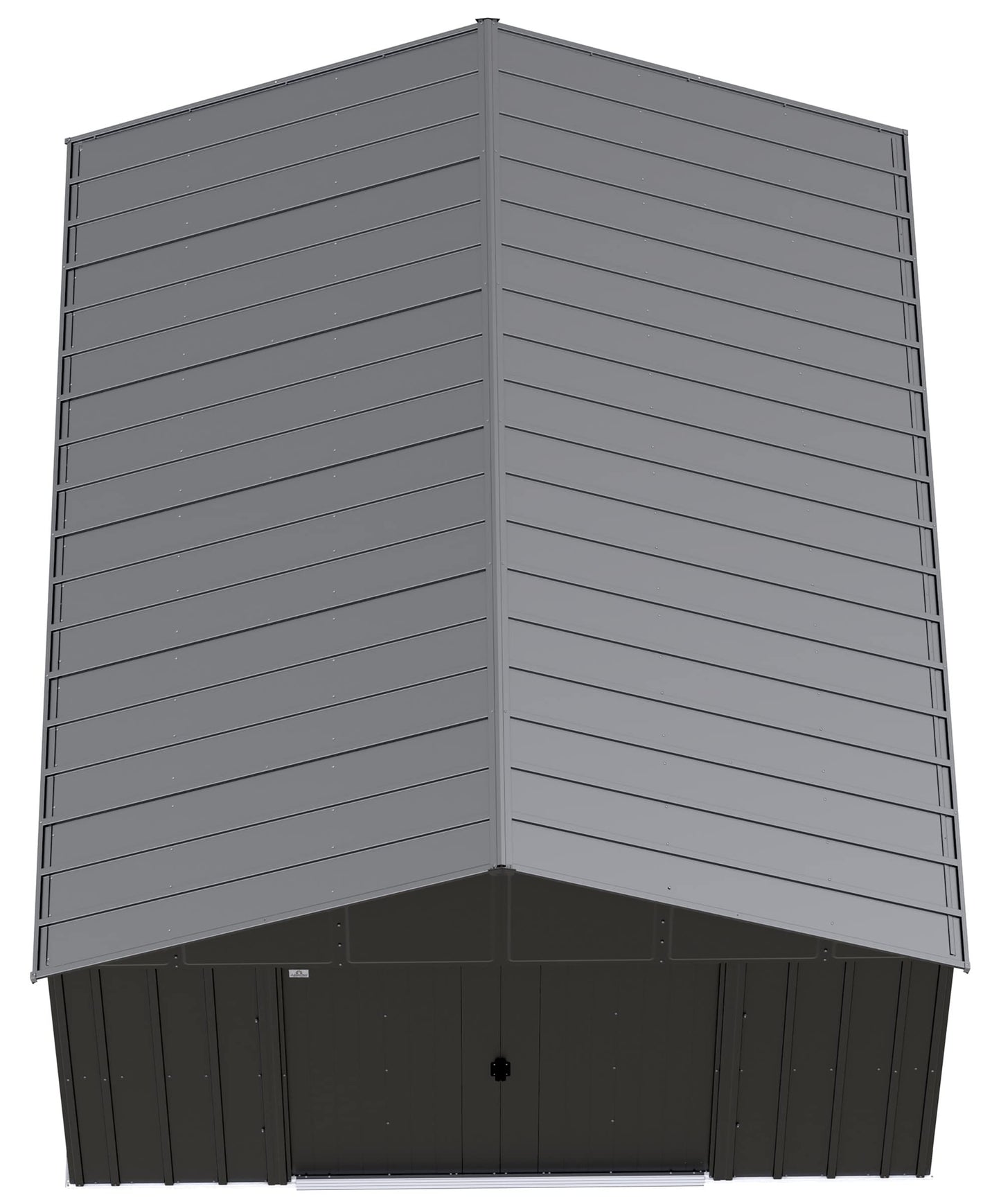 Arrow Sheds Classic 12' x 14' Outdoor Padlockable Steel Storage Shed Building, Charcoal