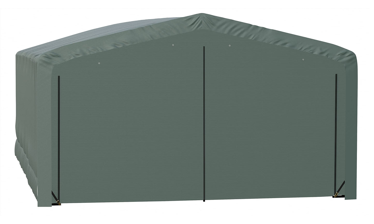 ShelterLogic ShelterTube Abri de garage et de stockage, 20' x 27' x 12', cadre en acier robuste, boîtier résistant au vent et à la neige, vert 20' x 27' x 12'