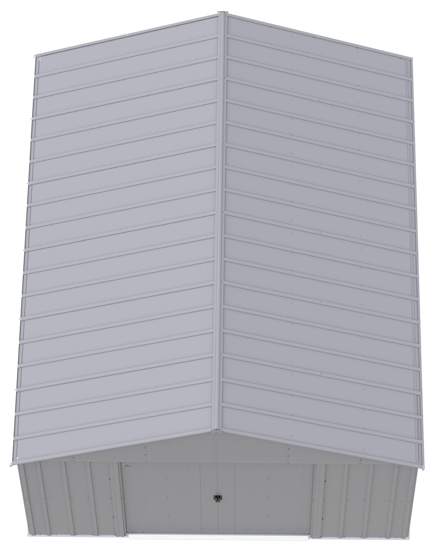 Arrow Sheds Classic 12' x 14' Outdoor Padlockable Steel Storage Shed Building, Flute Grey