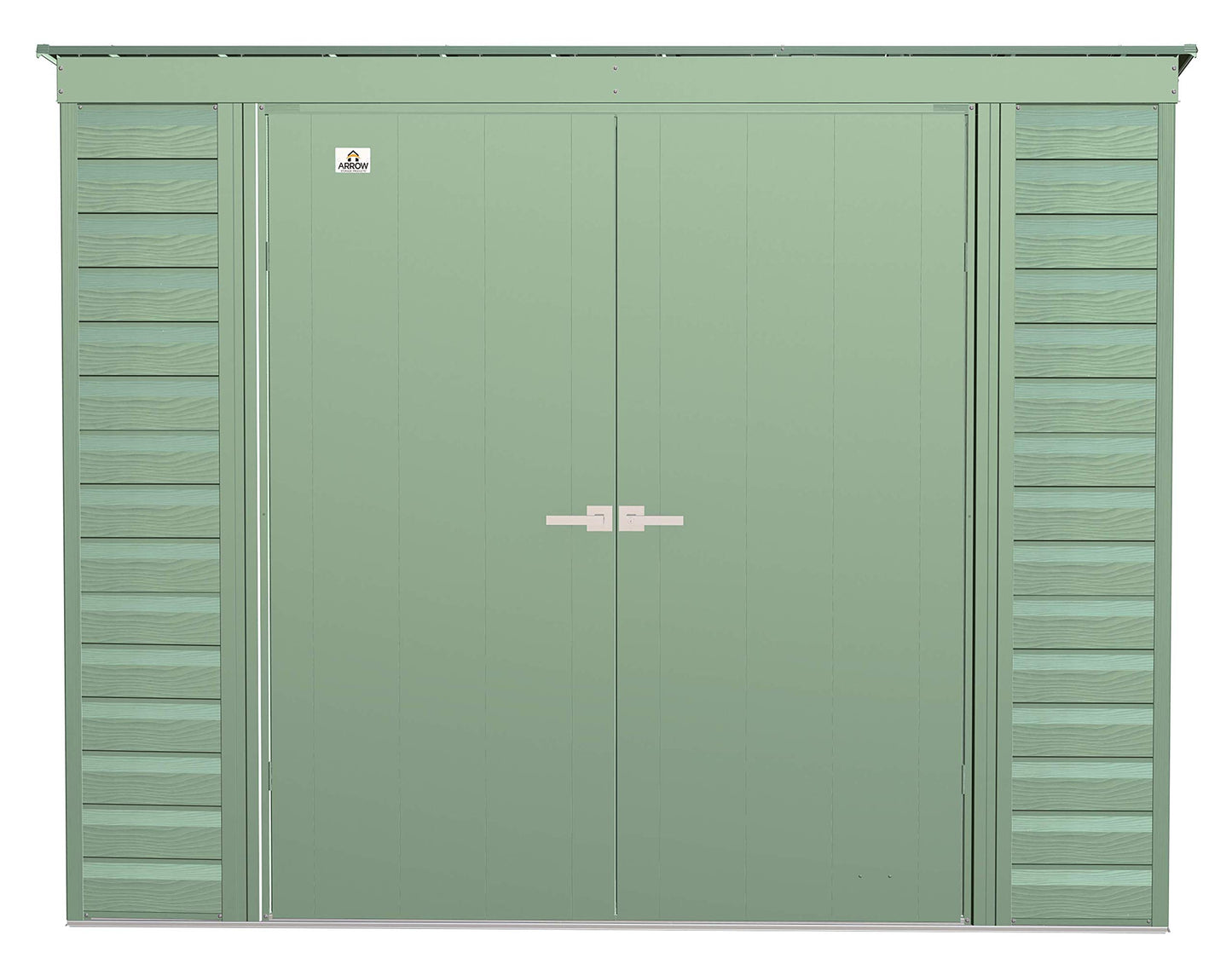 Arrow Shed Select Hangar de rangement extérieur verrouillable en acier, 8' x 4', vert sauge