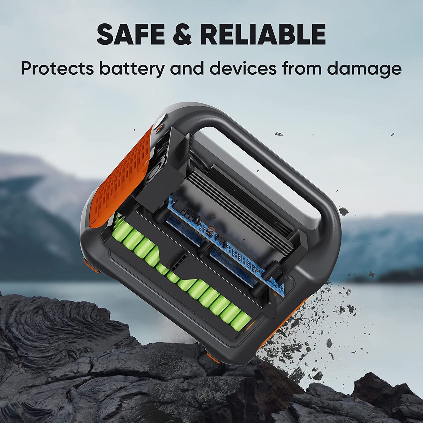 Jackery Explorer 1000 Centrale électrique portable, capacité de 1002 Wh avec 3 prises CA de 1000 W, générateur solaire (panneau solaire non inclus) pour secours à domicile, urgence, camping en plein air