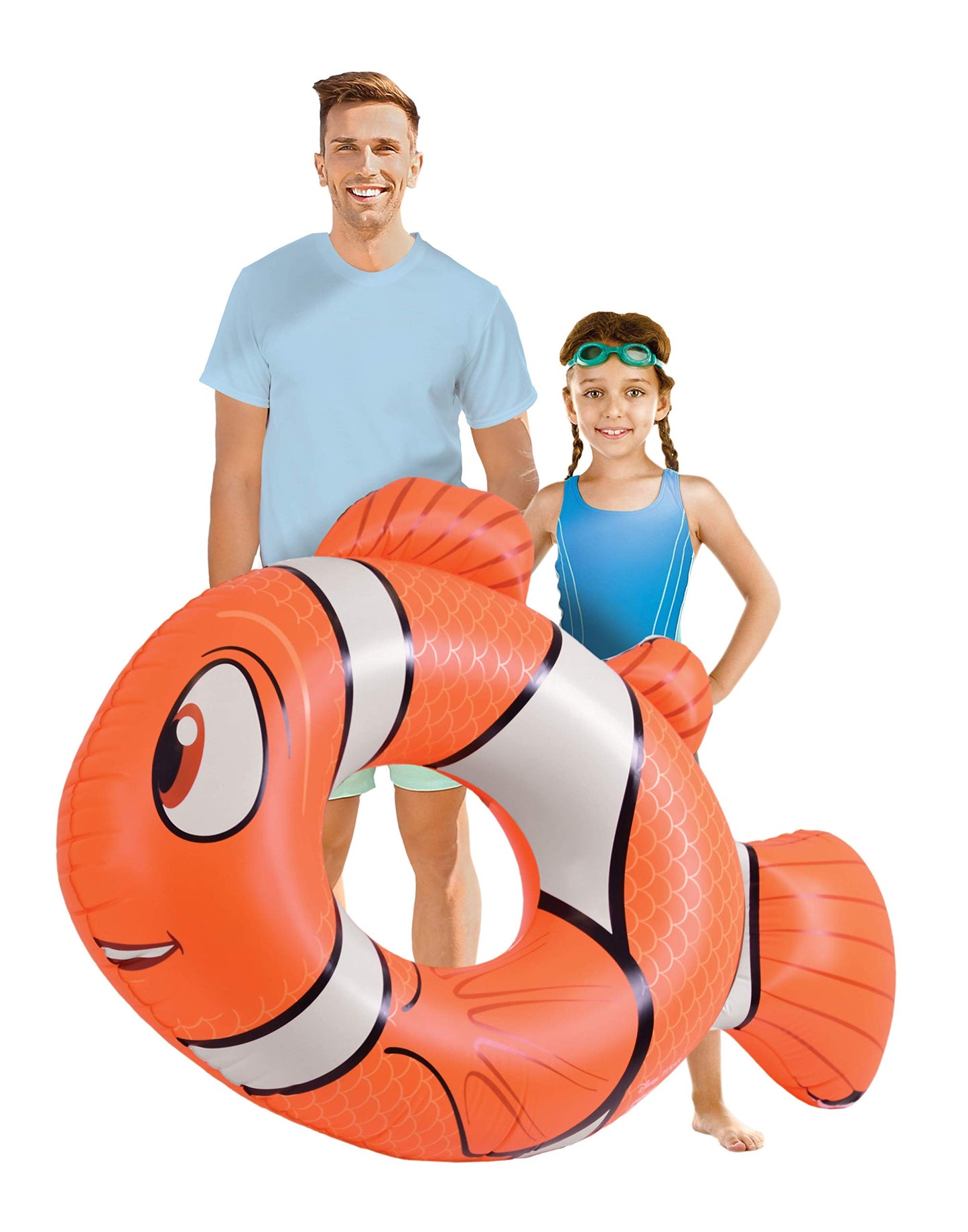Disney Pool Float Party Tube by GoFloats - Choose Between Mickey and Friends, Monster's Inc, Finding Nemo, Lilo and Stitch, UP and Wall-E