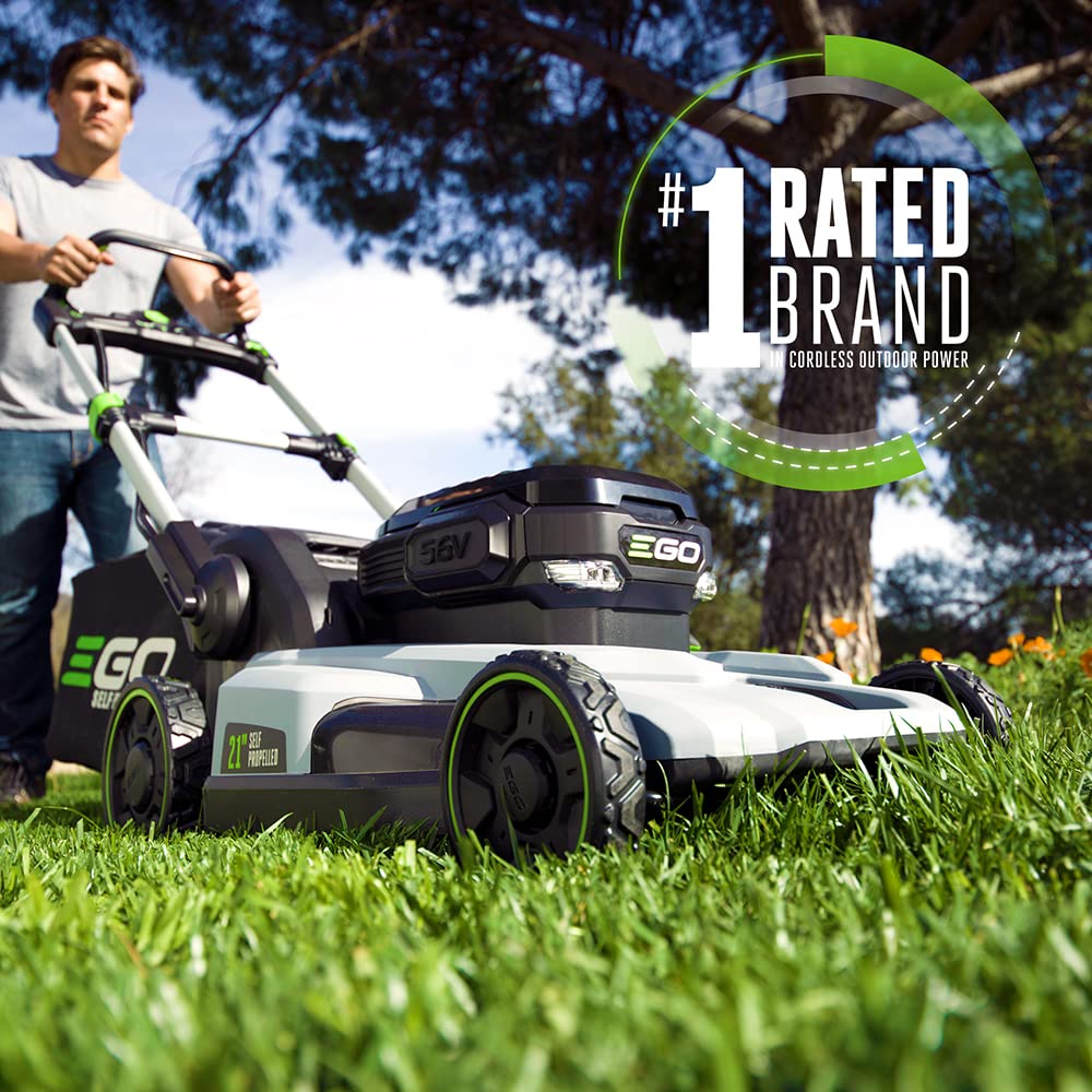 EGO Power+ LM2142SP 21-Inch 56-Volt Lithium-Ion Cordless Electric Dual-Port Walk Behind Self Propelled Lawn Mower