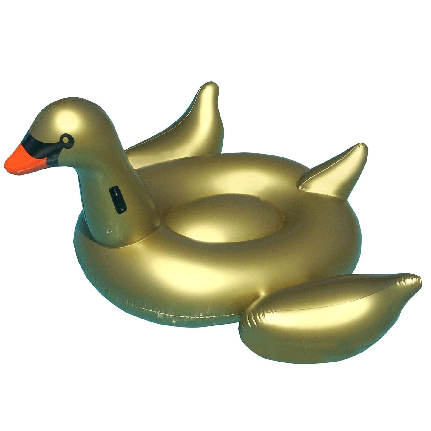 SWIMLINE Original Giant Ride On Inflatable Pool Float Lounge Series | Floaties W/Stable Legs Wings Large Rideable Blow Up Summer Beach Swimming Party Big Raft Tube Decoration Tan Toys for Kids Adults Golden Goose