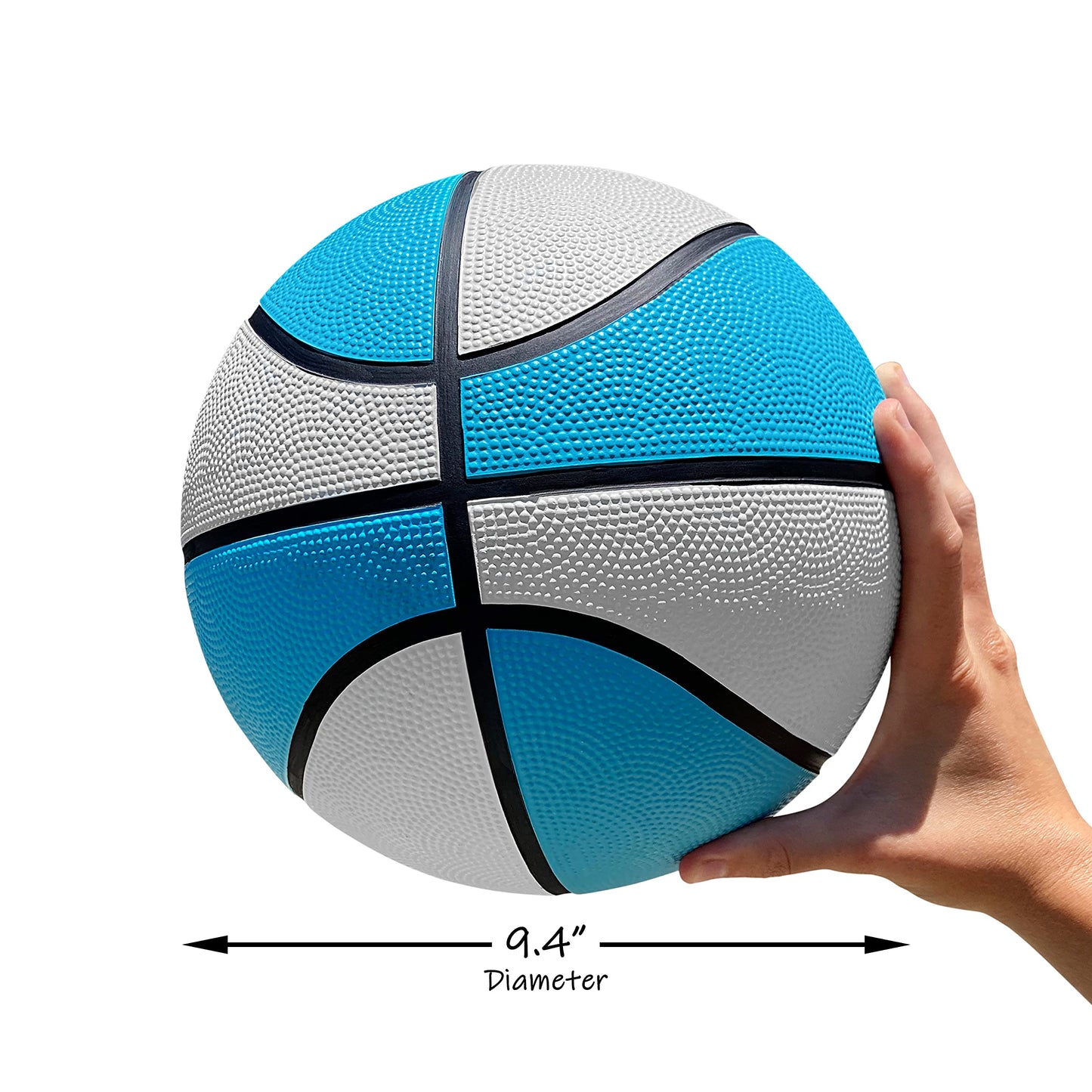 Botabee Official Size Pool Basketball | Perfect Water Basketball for Swimming Pool Basketball Hoops & Pool Games | Regulation Size 7, Waterproof Basketball (Size 7, 9.4" Diameter) 9.4" (Size 7)