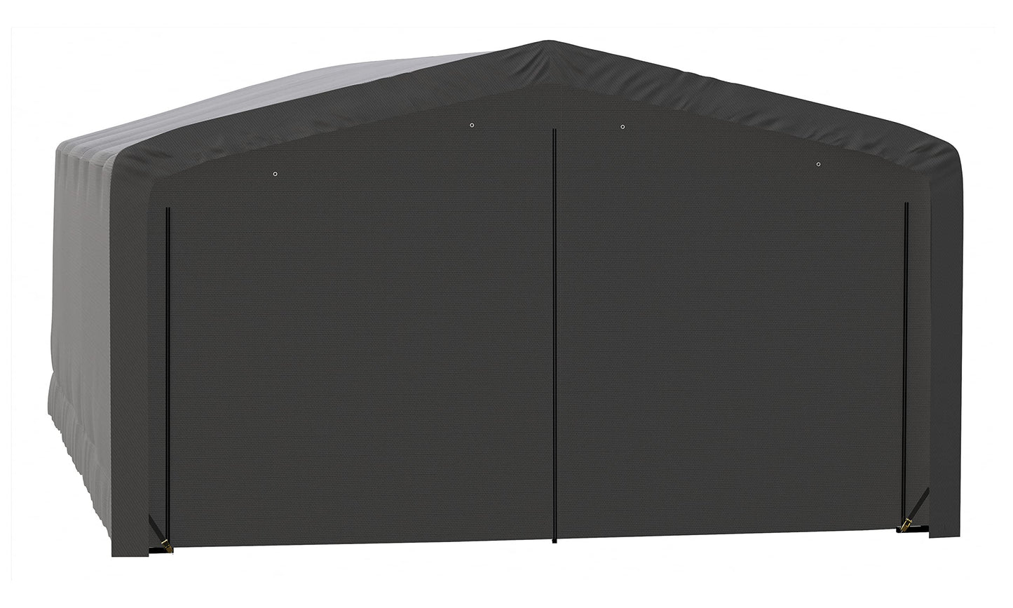 ShelterLogic ShelterTube Abri de garage et de stockage, 20' x 32' x 12', cadre en acier robuste, boîtier résistant au vent et à la neige, gris 20' x 32' x 12'