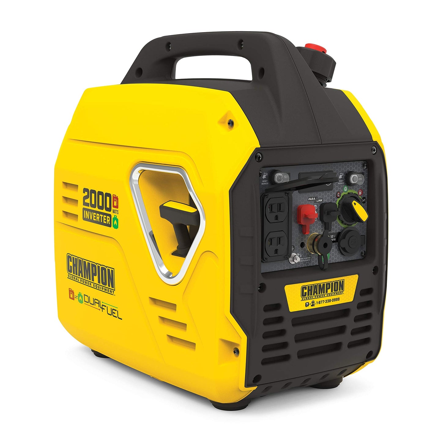 Champion Power Equipment 100900 2000-Watt Dual Fuel Inverter Generator, Ultralight 2000-Watt + Dual Fuel + EZ Start Manual