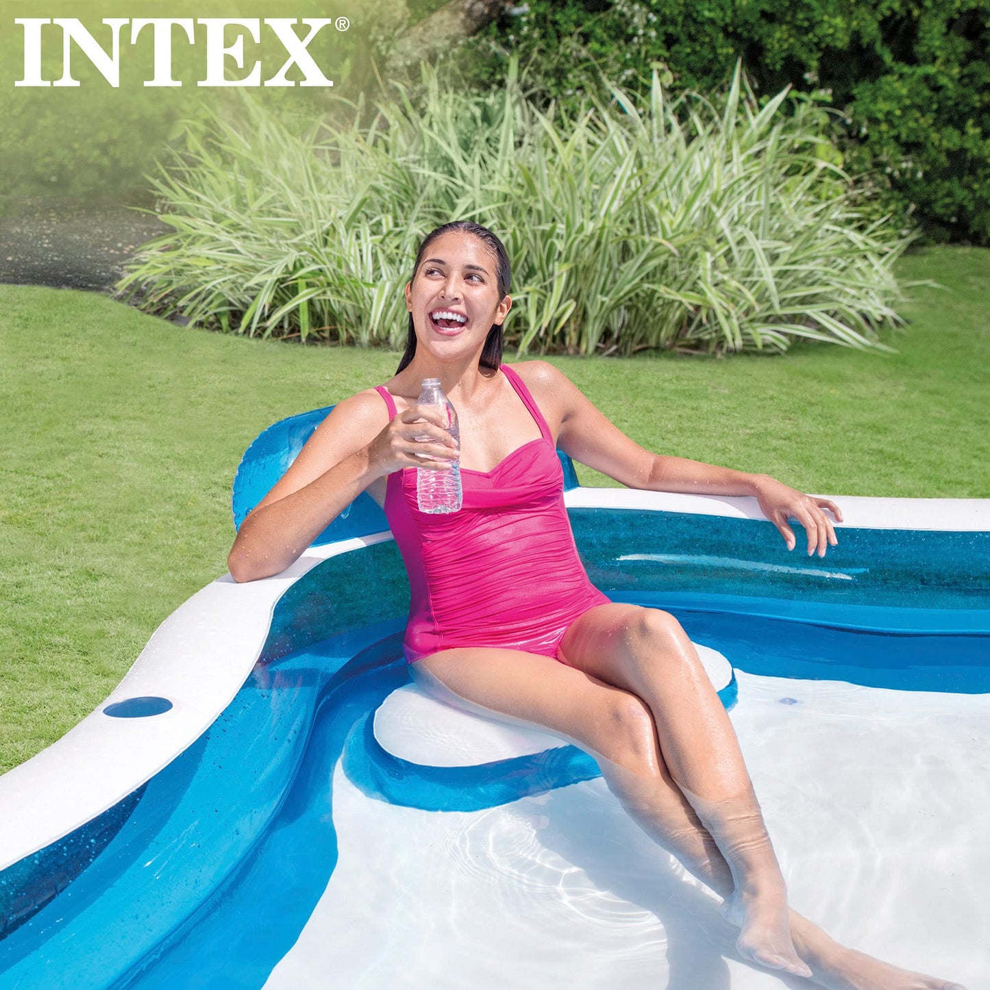 INTEX Swim Center Family Inflatable Pool, 90" x 90" x 26"