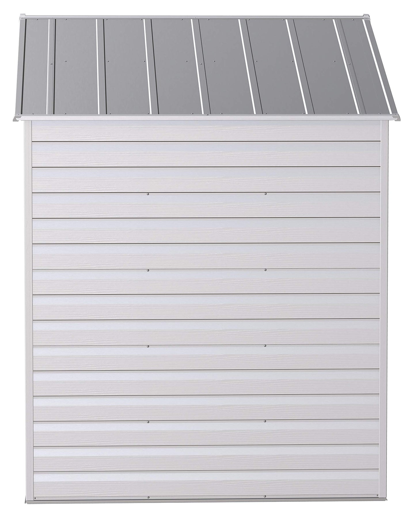Arrow Shed Select 8' x 6' Outdoor Lockable Steel Storage Shed Building, Flute Grey